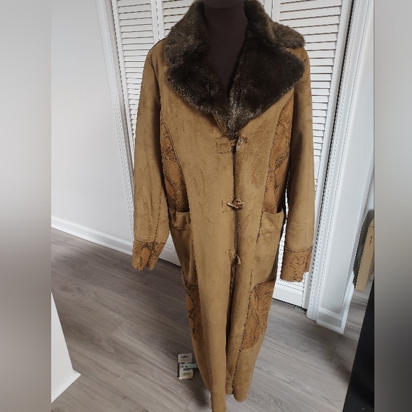 Dennis Basso faux shearling coat - Picture 1 of 8